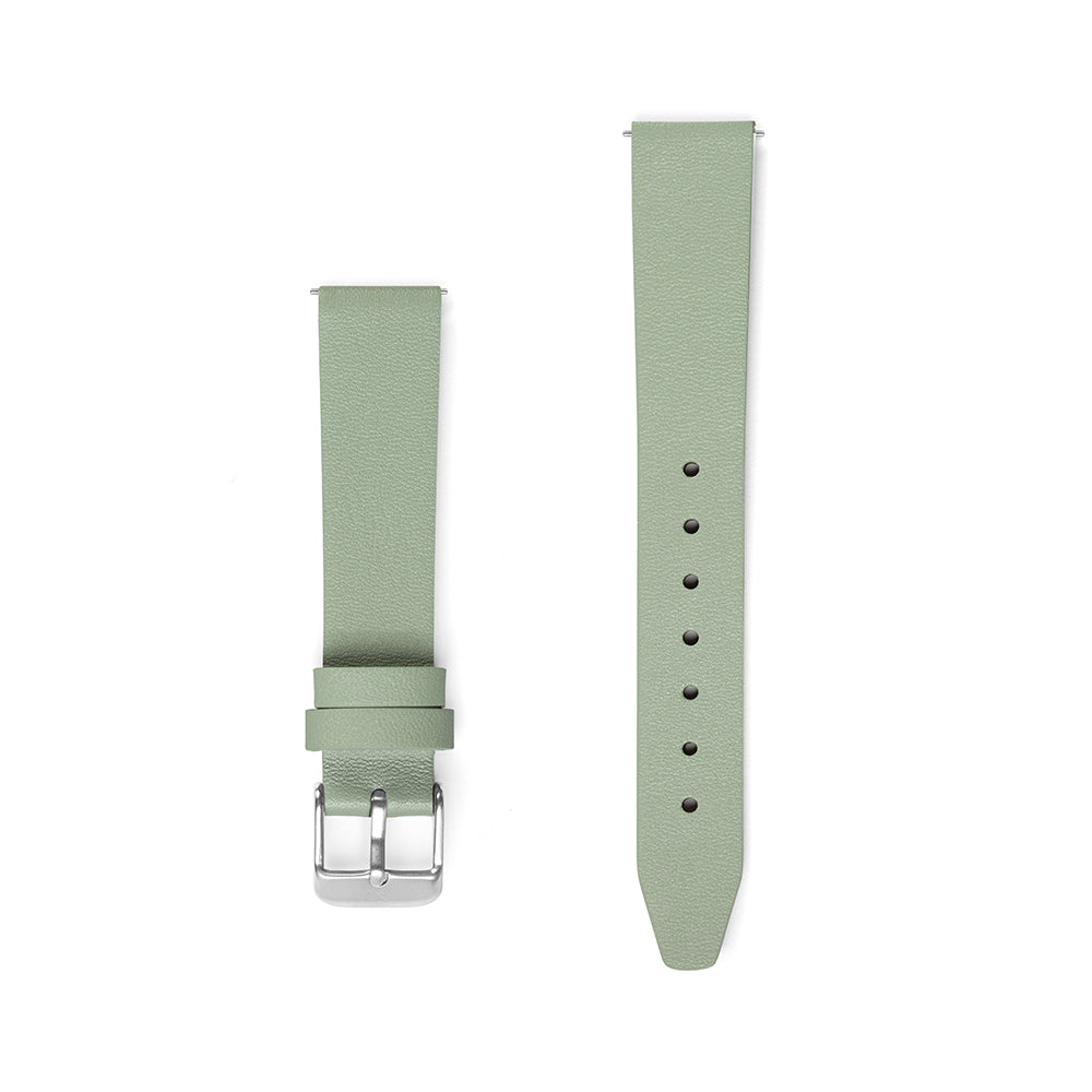 16mm Full Grained Light Green Strap