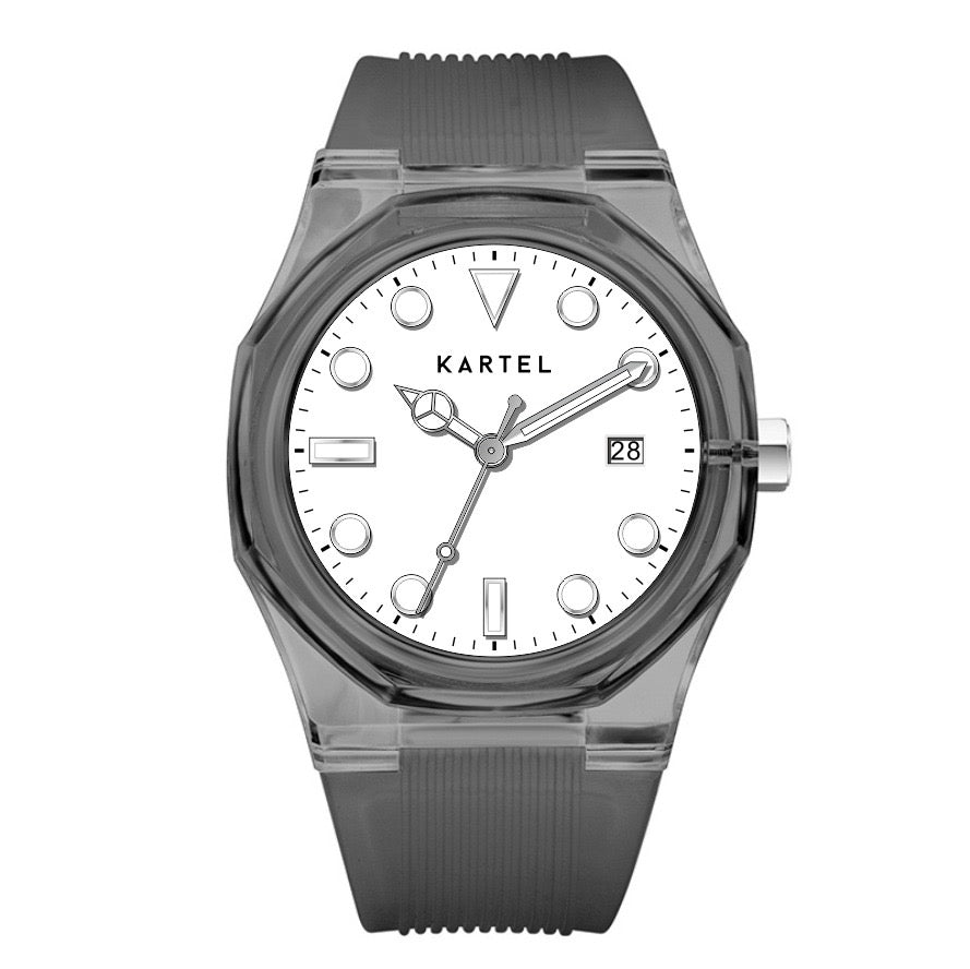 Spectrum Watch - White Dial / Black Strap - Kartel