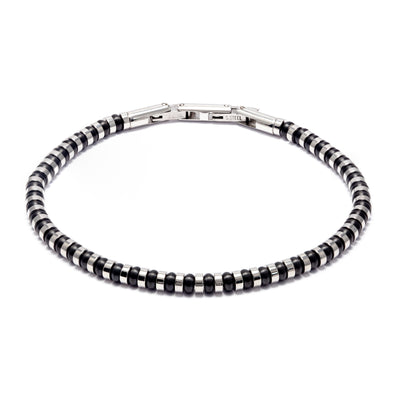 Kartel Black and Silver Beaded Bracelet - Kartel