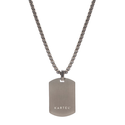 Kartel Stainless Steel Dog Tag Necklace - Kartel