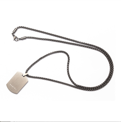 Kartel Stainless Steel Dog Tag Necklace