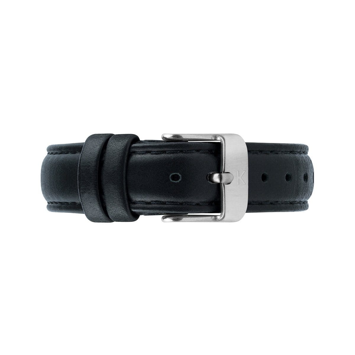 Black Stitched Leather Watch Strap - 16mm Width Watch Strap - Kartel Scotland