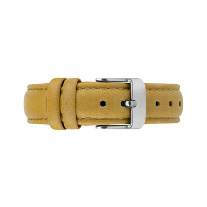 Mustard Stitched Leather Watch Strap - 16mm Width Watch Strap - Kartel Scotland