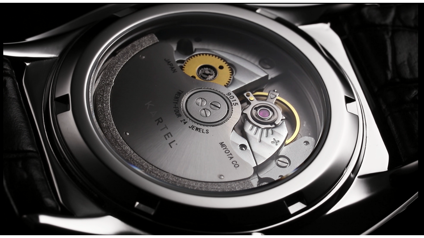 CAMERON 41mm Automatic - IP Black Case/White Dial