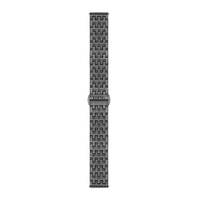 Black Metal Watch Strap - 20mm Width Watch Strap - Kartel Scotland