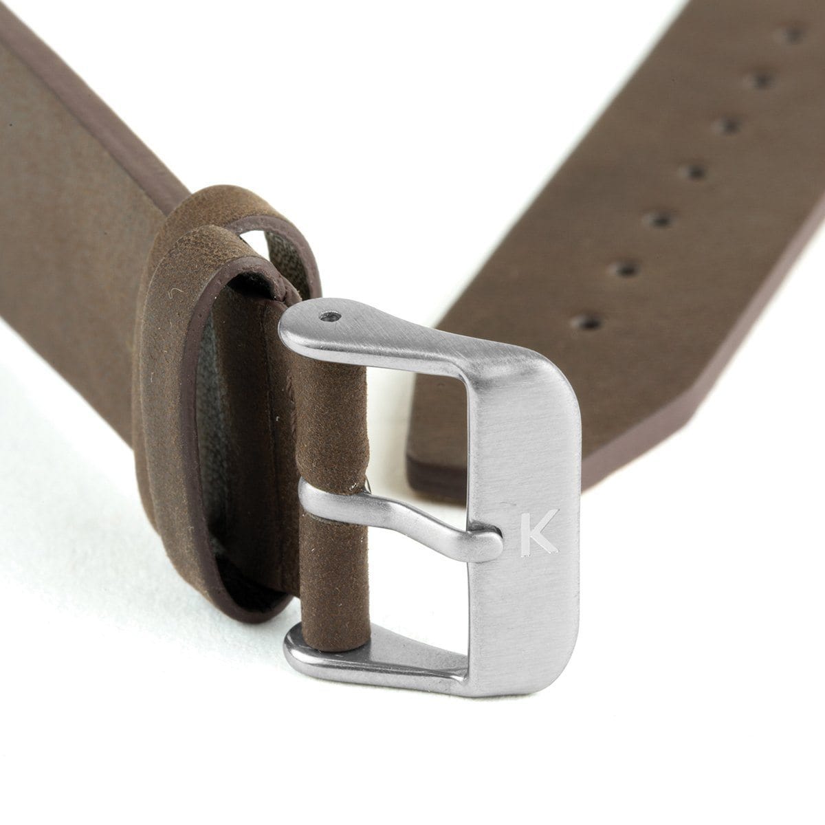 Dark Brown Flat Leather Watch Strap - 20mm Width Watch Strap - Kartel Scotland
