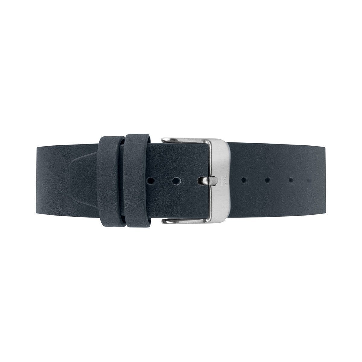 Navy Blue Flat Leather Watch Strap - 20mm Width Watch Strap - Kartel Scotland