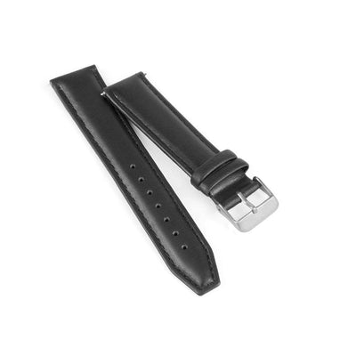 Black Stitched Leather Watch Strap - 20mm Width Watch Strap - Kartel Scotland