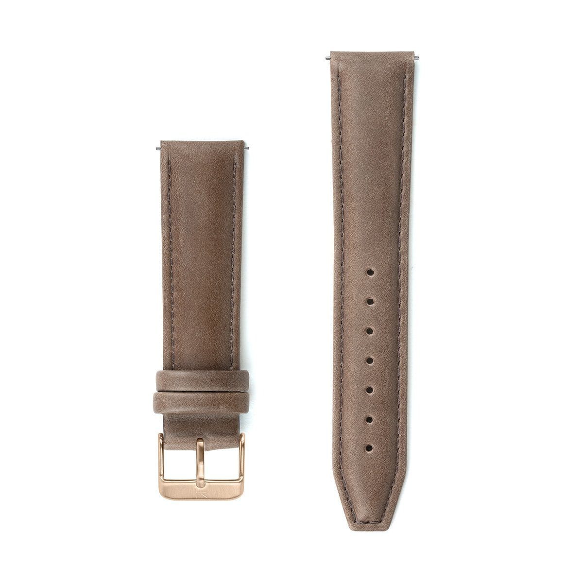Brown Stitched Leather Watch Strap - 20mm Width Watch Strap - Kartel Scotland