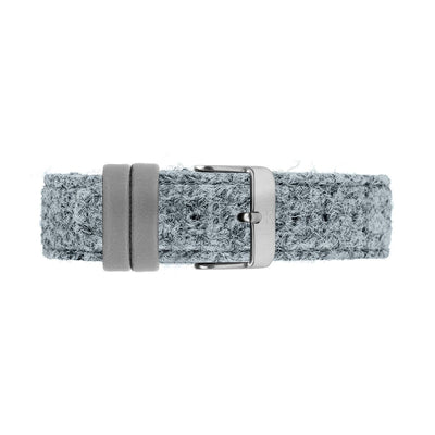 Light Grey Harris Tweed Watch Strap – 20mm Width Watch Strap - Kartel Scotland