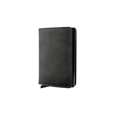Grey Wallet With Metal Card Holder - Kartel