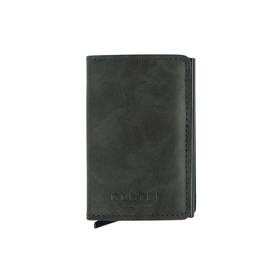 Grey Wallet With Metal Card Holder - Kartel