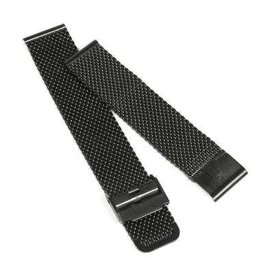 Black Chain Mesh Watch Strap - 20mm Width Watch Strap - Kartel Scotland