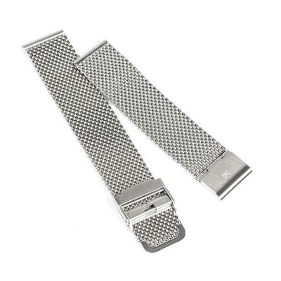 Silver Chain Mesh Watch Strap - 20mm Width Watch Strap - Kartel Scotland
