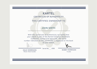 Cameron 41mm - Automatic - K93003 - Kartel