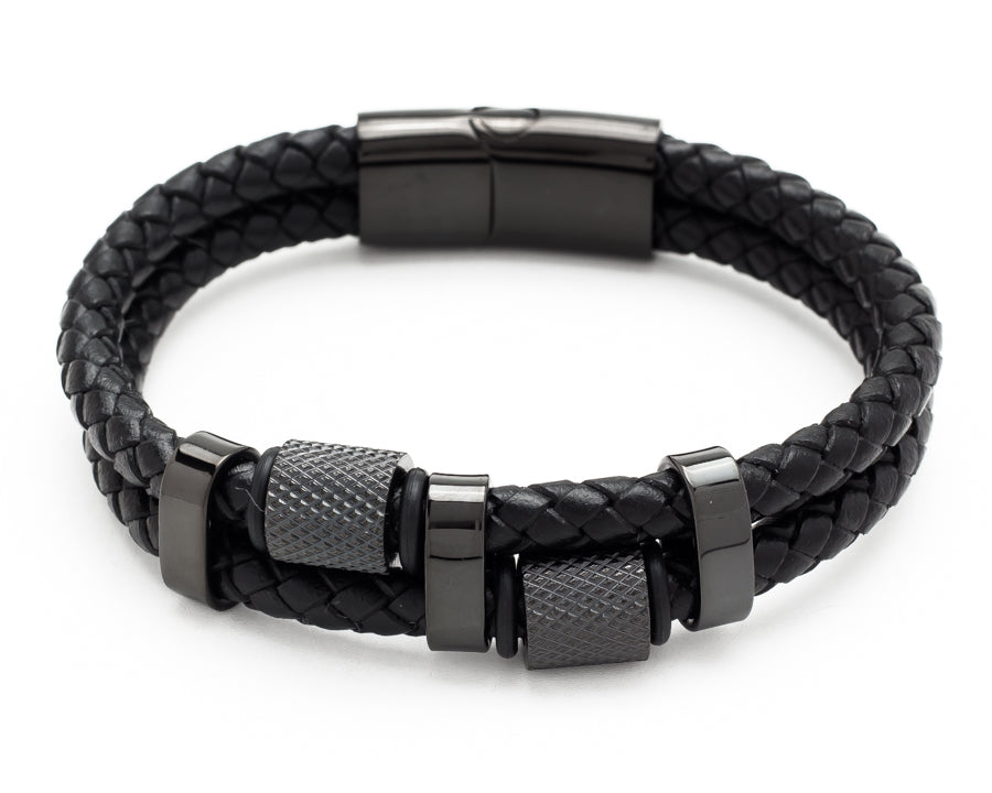 Outlaw - Double Woven Leather Bracelet
