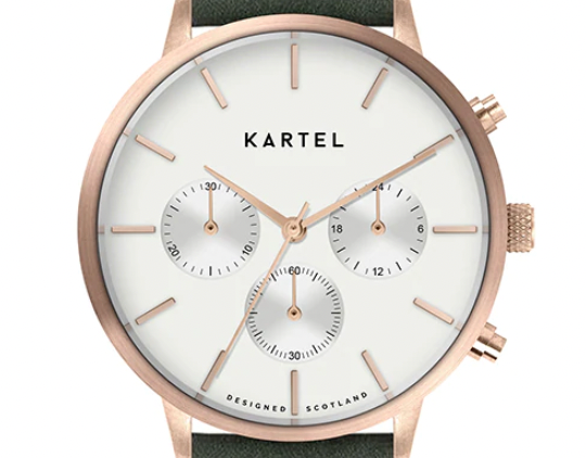 Shetland 38mm Chronograph -  Rose/White