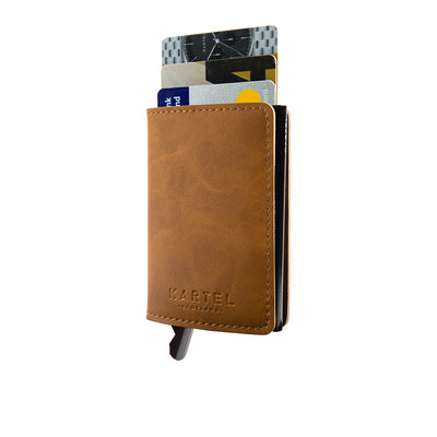 Light Brown Wallet With Card Holder - Kartel
