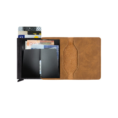 Light Brown Wallet With Card Holder - Kartel