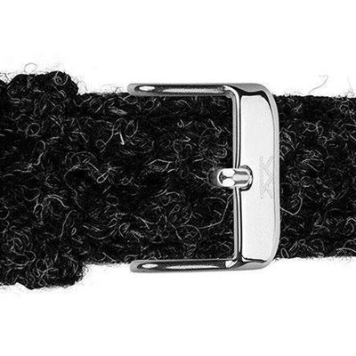 Charcoal Grey Harris Tweed Watch Strap – 20mm Width Watch Strap - Kartel Scotland